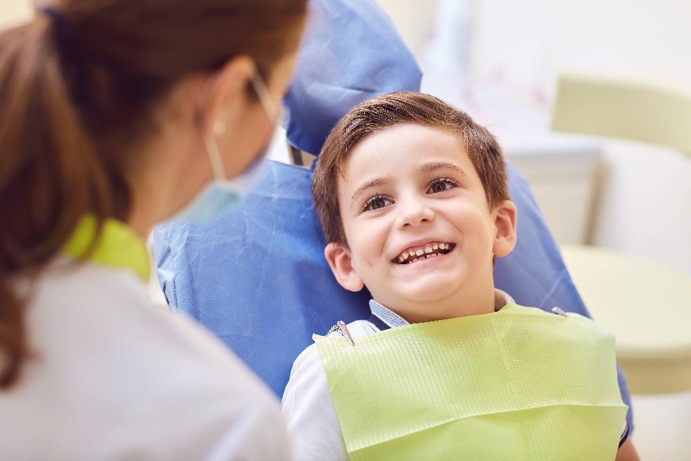 Young patient at children's dentist in Oakwood GA